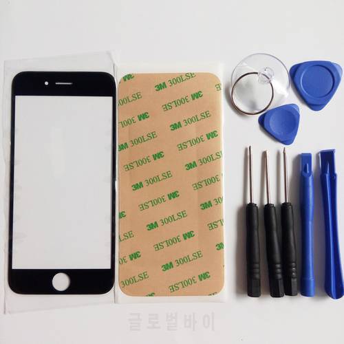Outer Glass Replacement parts for iPhone 4 4s 5 5G 5S 5SE 6 6s plus LCD Touch Screen Front Glass Outer Lens & tools & Sticker