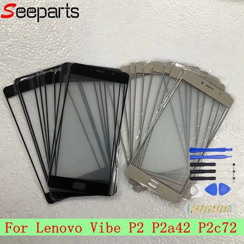 For Lenovo vibe P2 P2a42 P2c72 P2 Outer Glass Lens Front LCD Touch screen Panel For Lenovo Vibe P2 Replacement Parts +Tools