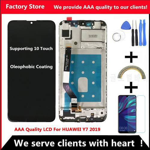 10-Touch AAA Quality LCD For Huawei Y7 2019 LCD With Frame Display Screen For Huawei Y7 Prime 2019 LCD Sceen Display