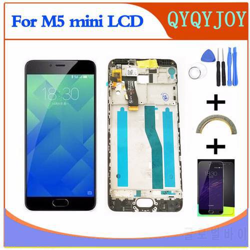 AAA Quality MEIZU M5 mini LCD Touch Screen Digitizer with Frame M611D M611H LCD For MEIZU M5 Display Replacement