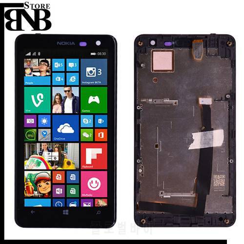 Original For Nokia Lumia 625 RM-941 RM-943 LCD Display and Touch Screen Digitizer Assembly With frame Free shipping