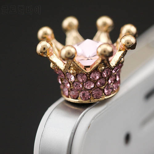 1Pc3.5mm Satellite Small Crown Design Anti-dust Plug Universal Mobile Phone Earphone Dust Plug For Iphone For Xiaomi For Samsung
