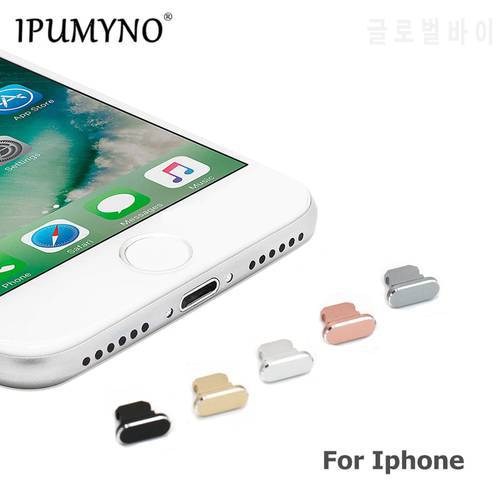 10pcs/lot Aluminium Alloy Dust Plug Mobile Phone Charge Port Stopple for Apple IPhone 5 5s 6 6s 7 8 X Plus Max Pro 11 12 Gadgets