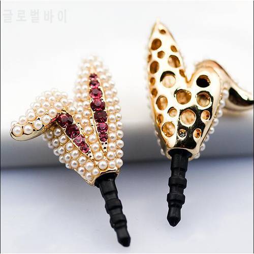 Lovely Pearl Cute Ears Design Anti Dust Plug For Iphone For Andriod And All 3.5mm Earphone Jack Plug