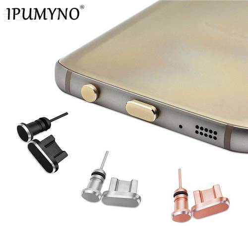 IPUMYNO 5 lots Micro USB Charging Port And Earphone Jack Mobile Phone Plug Dust Set For Samsung Galaxy S6 S7 edge Anti Dust Plug