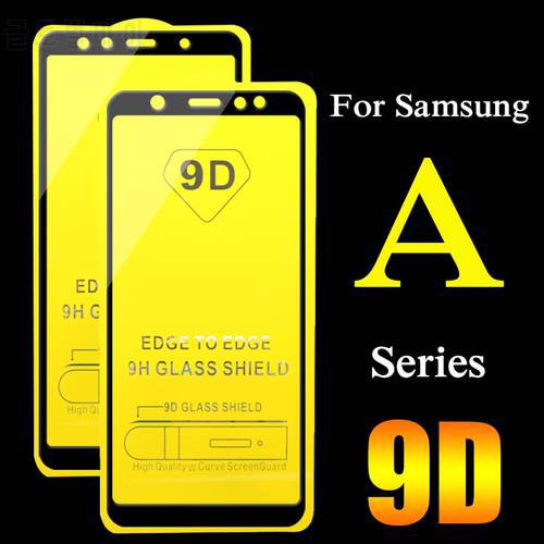 2pcs 9D Protective Glass For Samsung Galaxy A6 A7 A8 2018 Plus A3 A5 2017 ScreenProtector A 3 5 6 7 8 full cover Tempered Glass