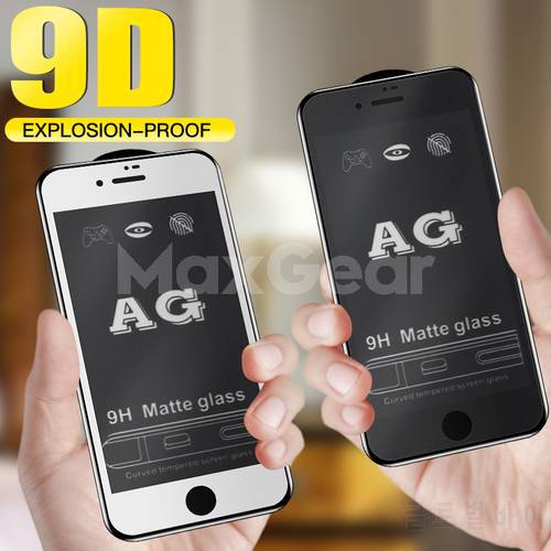 9H 9D Matte Frosted Full Cover AG Tempered Glass Case For iPhone 13 Screen Protector For iPhone X XS 12 11 Pro Max XR 8 7 6 Plus