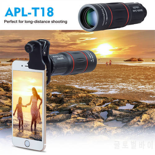 APEXEL 18X Zoom Lens Far Distance Mobile Phone Lens for Smartphone Universal iPhone Xiaomi Redmi Samsung Telefon Camera Lens
