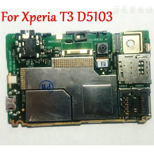 Tested Full Work Original Unlocked Mainboard For Sony Xperia T3 D5103 Motherboard Logic Circuit Board Electronic Panel Fast Ship