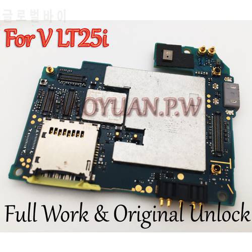 Full Work Original Unlock Mainboard For Sony Xperia V LT25i LT25 Motherboard Logic Circuit Electronic Panel