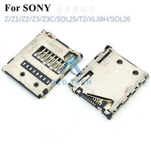 Original New Memory Slot TF Card Tray For Sony Xperia Z Z1 Z2 Z3 Z3Compact SOL25 T2 XL39H SOL26