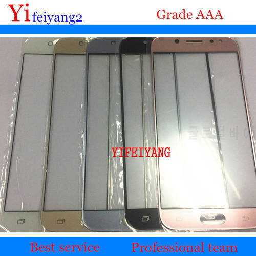 10pcs OEM A quality Touch Screen LCD Front Outer Glass Lens For Samsung Galaxy J3 J5 J7 2017 Pro J330 J530 J730 panel