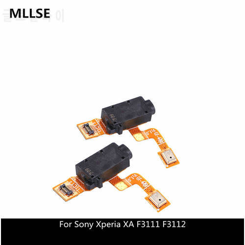 Repair Earphone Headphone Audio Jack Flex Cable With Mic Microphone Replacement Parts For Sony Xperia XA F3111 F3112