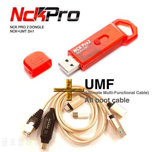 2023 ORIGINAL NEW NCK Pro2 Dongle ( NCK+UMT 2 in 1 Dongle) with UMF All Boot Cable