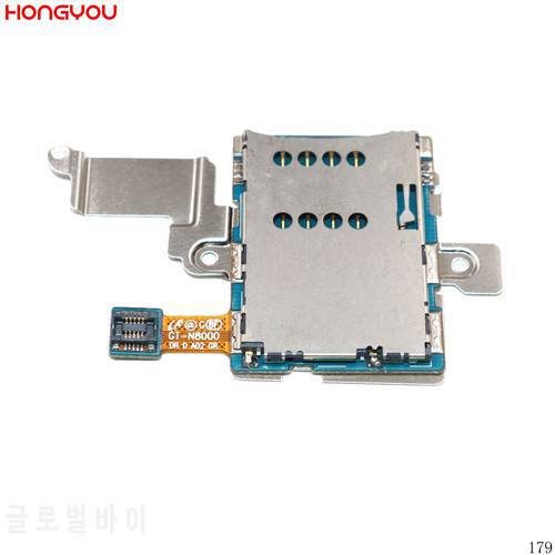 SIM Card Reader Holder Tray Slot Flex Cable For Samsung Galaxy Note 10.1 N8000 N8010 GT-N8000