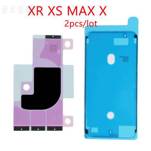 Full screw for iPhone X XR XS 11 Pro MAX Battery Adhesive Strips + LCD Display Waterproof Bezel Seal Adhesive Sti