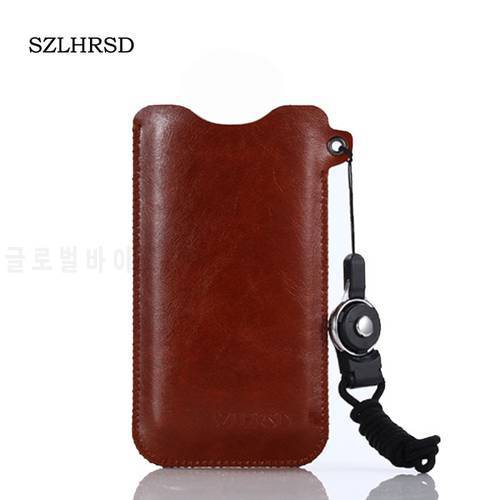 SZLHRSD for HTC U12+ U12 Plus Mobile Phone Bag for ZTE Blade A530 Case Hot selling slim sleeve pouch cover + Lanyard