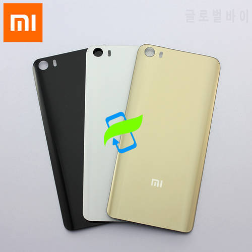Original For Xiaomi Mi 5 Mi5 Back Battery Cover Back Housing Glass Cover Case For XIAOMI mi5 Rear Door Back Cover