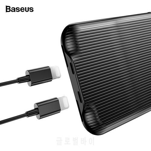 Baseus Audio Case For iPhone X 8 7 Plus Earphone Headphone Adapter Splitters Aux Cover Case For iPhone 8plus 7plus Coque Fundas