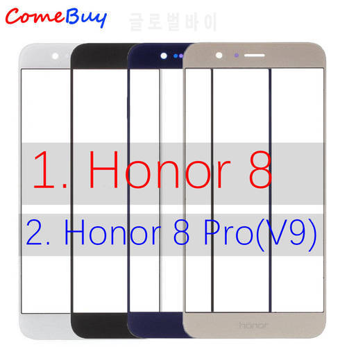 Comebuy For Huawei Honor 8 Front Outer Glass Lens Touch Screen Panel For Honor 8 Pro Front Glass Lens FRD L19 L09 L14 DUK AL20