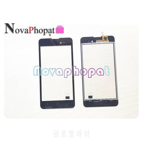 Novaphopat Black/White/Golden Touchscreen For BQ 5035 BQ-5035 Velvet BQS 5035 Touch Screen Digitizer Screen Replacement