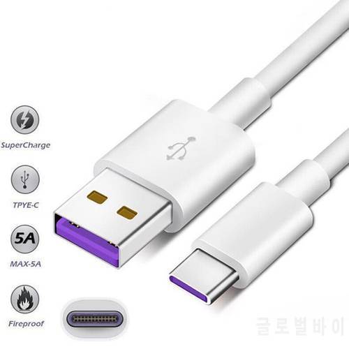 1M/2M Fast Charging USB C Cable 5A Super Charger Cable USB Type C For Mobile Phone