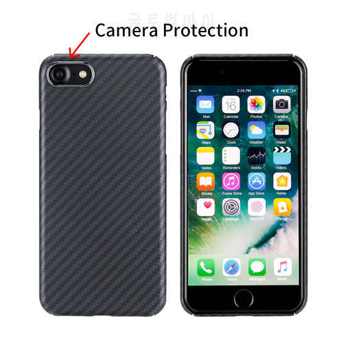 Full Protection Aramid Fiber Case for iPhone 7 Case Shockproof Anti-knock Phone Case Cover For iPhone 8 Case Luxury Cover Bag