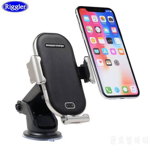 Silence Infrared Induct Car Wireless Charger Fast CharGE Holder for Samsung S9 S8 Note8 Iphone XS XR X Dual Touch Control Stand