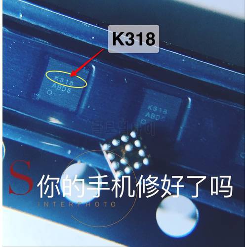 5pcs K318 for Audio Amplifier Code Chord Chip IC For Redmi NOTE 4X 4A