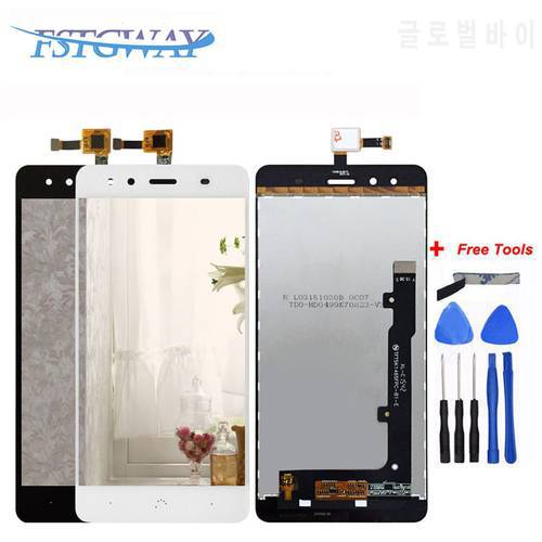 For BQ Aquaris X5 LCD Display Touch Screen Digitizer Assembly With Frame For BQ X5 LCD Glass Panel Replacement With Tools