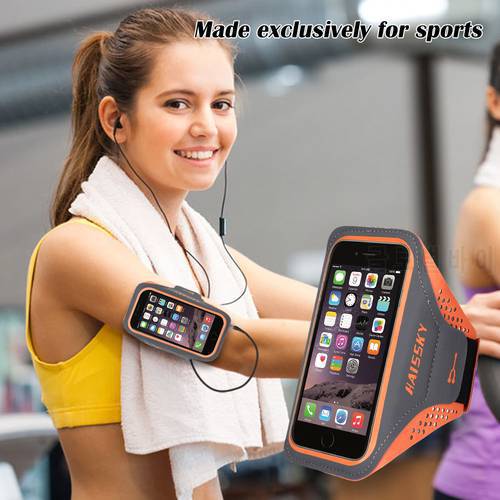 HAISSKY Sport Running Armbands Case For iPhone 13 12 11 Pro Max XS XR Belt On Hand Case For Samsung S22 S21 S20 Plus Xiaomi 11