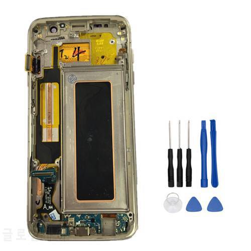 ORIGINAL SUPER AMOLED LCD For SAMSUNG Galaxy s7 edge LCD G935 G935F LCD Display Touch Screen Digitizer For Samsung G935 LCD