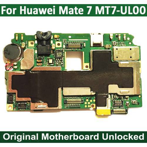 HAOYUAN.P.W Original Housing Work Unlock Mainboard Motherboard Circuits FPC For HUAWEI Ascend Mate7 Mate 7 MT7-UL00 16GB Tested