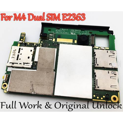 Full Work Original Unlock mainboard For Sony Xperia M4 Aqua Dual-SIM E2363 motherboard Logic Circuit Electronic Panel TESTED