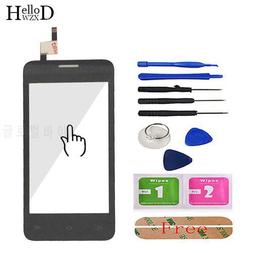 Phone Touch Panel Touchscreen For Fly FS401 FS402 FS403 FS451 FS452 FS454 Touch Screen Digitizer Glass Lens Sensor Adhesive