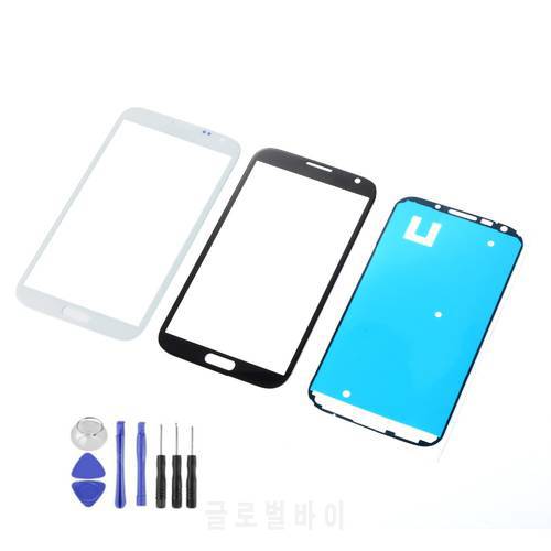 LCD Front Glass Touch Screen For Samsung Galaxy Note 2 II N7100 N7105 N7108 I317 T889 L900 Touch Screen Sensor+Adhesive+Tools