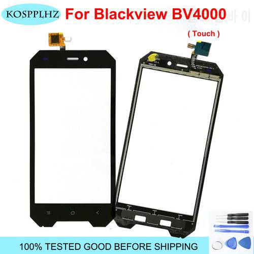 Black 4.7 inch front outer glass For blackview bv4000 bv4000pro pro Touch Screen Touch Panel Lens Replacement bv 4000 + Tools