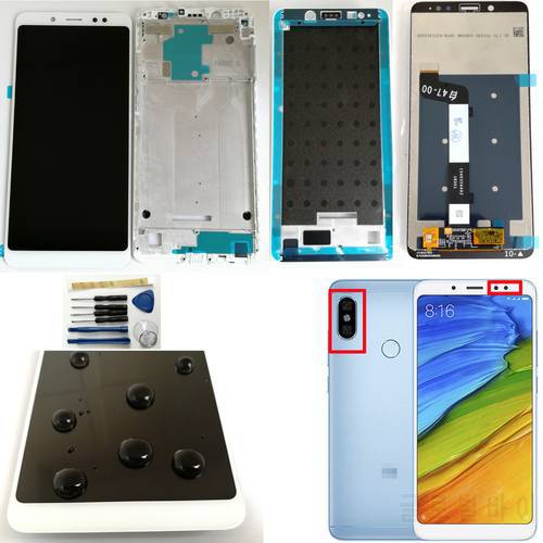 Shyueda Original For Xiaomi Redmi Note 5 Dual M1803E7SG M1803E7ST M1803E7SC LCD Display Touch Screen Digitizer With Frame Tools