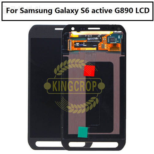 100% Test 5.1&39&39 For Samsung Galaxy S6 active G890 G890A LCD Display+Touch Screen Digitizer Assembly For samsung 890 lcd