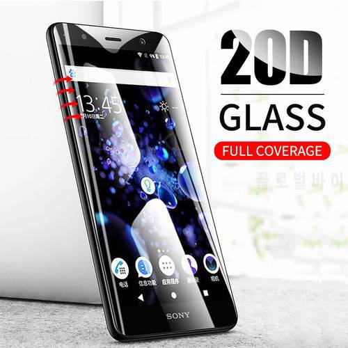 20D Curved Tempered Glass for Sony Xperia XA XA1 XA2 Ultra X Compact XP XZ3 XZ4 XZ2 XZS Curved Full Cover Screen Protector Film