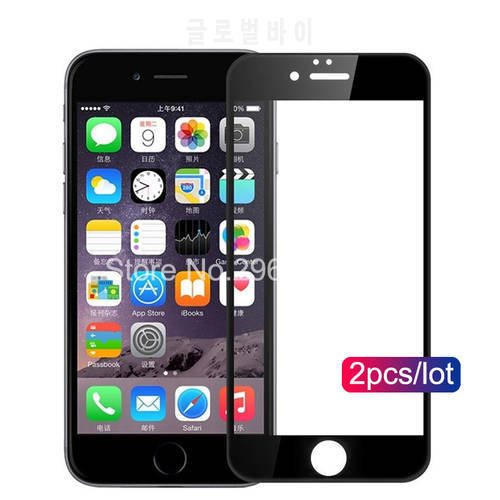 2pcs/lot protective glass on the for apple iphone 6 7 8 plus 7plus 8plus 6splus screen protection tremp glas iphonee ihone film