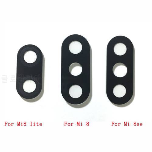 50pcs New Camera Glass Lens For Xiaomi Mi 8 8 Lite 8 Se Rear Bcak Camera Glass Cover With Adhesive Sticker