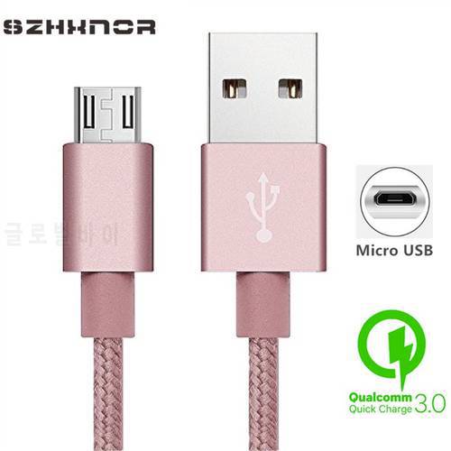 Micro USB Cable For Samsung Galaxy J3 J5 J7 A3 A5 A7 2016 S7/S6/Edge 5V2A High speed Fast Charger Cable for ZTE Axon 7 Mini Max