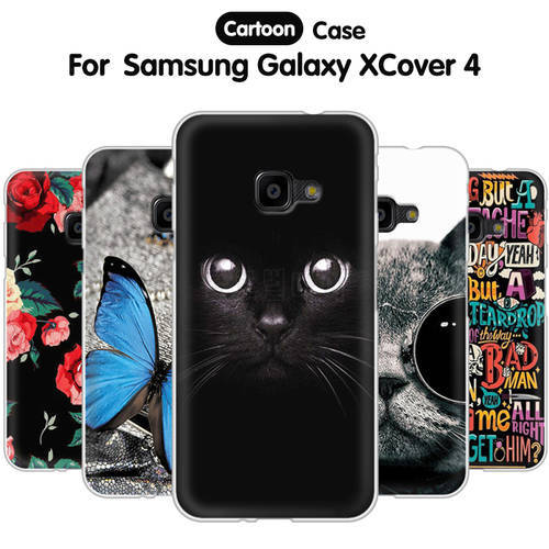 EiiMoo Phone Case For Samsung Galaxy XCover 4 G390 G390F Silicone Back Cover For Samsung Galaxy XCover 4 Case X Cover 4 Coque