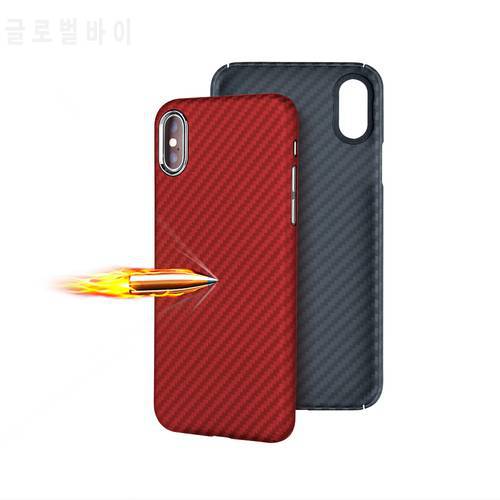 Full Protection Aramid Fiber Case for iPhone X Shockproof Anti-knock Phone Case Cover For iPhone X Luxury Cover Bag