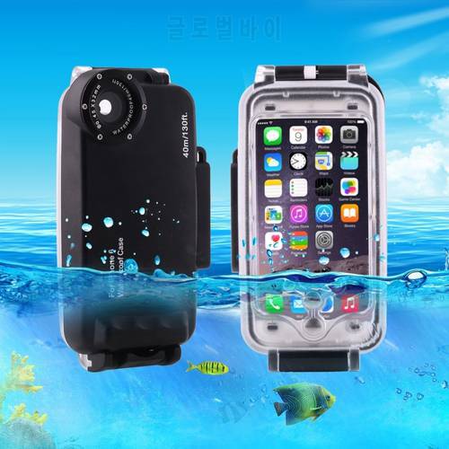 For iPhone 6 6s 7 7 Plus 6 Plus Waterproof Diving Housing Cover Case PC ABS Bag Dirt / Shock Proof Photo Video Taking Underwater