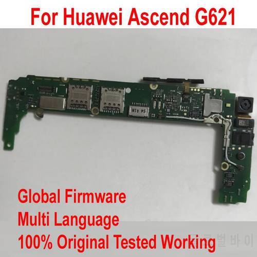 Original Global Firmware Mainboard For Huawei Ascend G621 Motherboard Main board card fee chipsets Flex cable Circuits