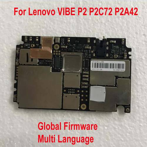Original Global Firmware Mainboard For Lenovo VIBE P2 P2C72 P2A42 4GB+32GB Motherboard card fee chipsets Flex cable Circuits