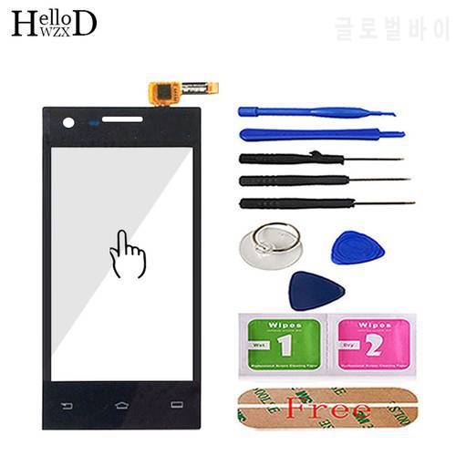 4.0 Mobile Phone Touch Glass TouchScreen For Philips S309 S 309 Touch Screen Digitizer Sensor Glass Lens Panel 3M Glue
