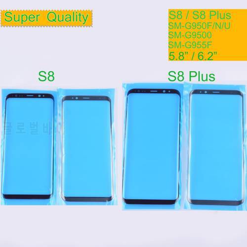 10Pcs/Lot For Samsung Galaxy S8 G950 S8 Plus G955 Touch Screen Front Glass Panel Outer Glass Lens With OCA Glue